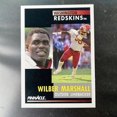 1991 Pinnacle Wilber Marshall Washington Redskins #261 - Image 1 of 2