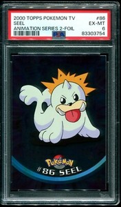 PSA 6 Seel Foil Topps Pokemon TV 2000 Pokemon Card #86