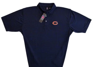 Chicago Bears Men's NFL Extra Point Polo-Size Large, XL-New W/Tags-Navy Blue  - Picture 1 of 2