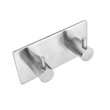 Stainless Steel Towel Self Adhesive Wall Hook Hanger Bathroom Kitchen Door