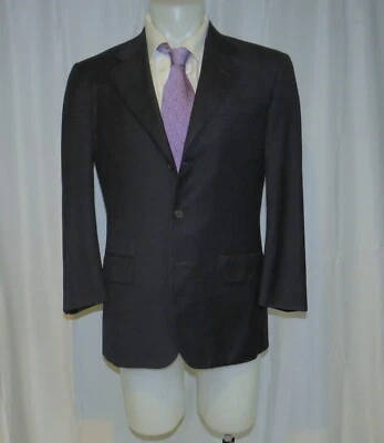 Gianluca Isaia Napoli Super 150 Solid Midnight Blue Three Button Sport Coat 38S - Image 1 of 4