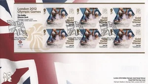 LONDON 2012 OLYMPIC GAMES TIM BAILLIE ETIENNE STOTT CANOE SLALOM FIRST DAY COVER - Imagen 1 de 1