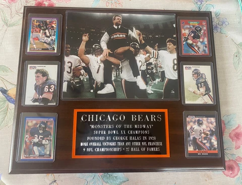 Chicago Bears “Monsters of the Midway” Plaque 18x15 Cover