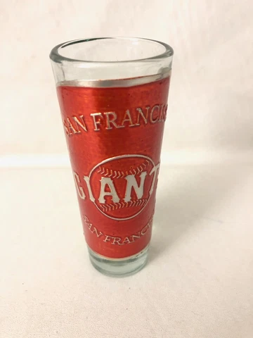 San Francisco SF Giants Orange Foiled Tall 4" Shot Glass Cover