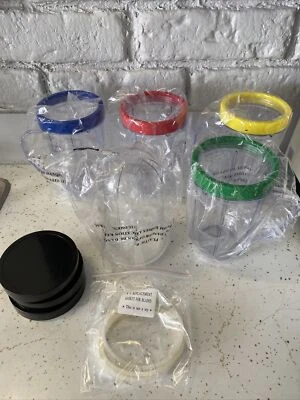 Replacement Parts For Magic Bullet Blender 10 Pieces 4 Party Mugs, 1Tall, Lids - Image 1 of 4