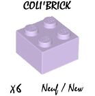 Lego 3003 - 6X Briques / Brick 2X2 - Lavender - 6223 35275 New Neuf