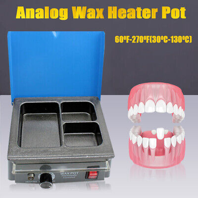 Dental Lab Electric Wax Waxer 3-Well Analog Heater Melting Dipping Pot Machine • 33.25$
