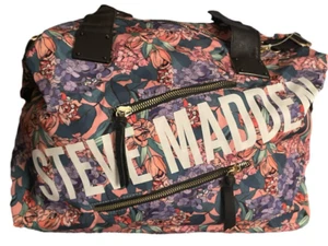 Steve Madden Seesack Sporttasche mit Handgelenktasche Blumen Bnik X-Large Neu - Bild 1 von 15