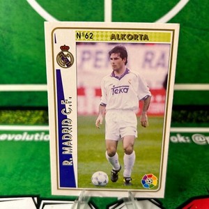 ALKORTA 62 1ST YEAR - REAL MADRID - MUNDICROMO LEAGUE CHIPS 1994 95 CARD