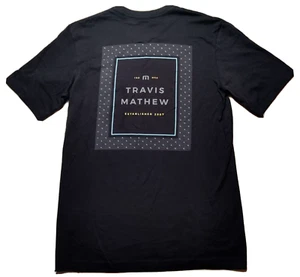 TRAVIS MATHEW REEL WORLD Men Small Black 100% Pima Cotton T-Shirt NEW - Picture 1 of 16