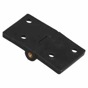 Schwarz verstärktes Nylon Kunststoff Scharnier 38x67 mm Italienisch Hergestellt Industriequalität 4 Stück - Bild 1 von 4