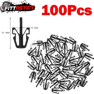 100pc For Chevy Colorado GMC Canyon 2004 2012 Grille Retainer Clip Black Plastic - Picture 1 of 12