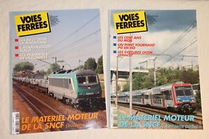 VOIE FERRÉE n°132+133 matériel moteur SNCF BB8700 TACOT CORREZE MOB Voiture OCEM