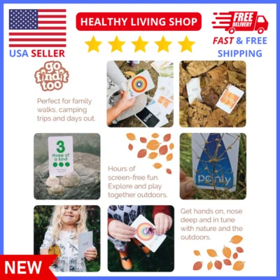 Outdoor Scavenger Hunt Game Nature Adventure Activity Cards for Kids & Families - Image 1 of 4