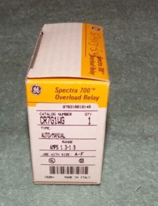 New GE Spectra 700 Electric Overload Relay CR7G1WG - Picture 1 of 8