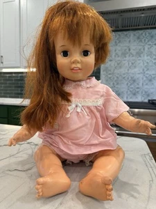 Vintage 1972 Baby Crissy Doll Red growing Hair Chrissy Ideal Toy Corp GHB-H-225 - Picture 1 of 8