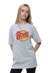 David Bowie Kids T Shirt Vintage Diamond Dogs Logo Official Grey Ages 3-14yrs - Picture 1 of 4