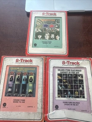 GRAND FUNK 8 Track Tapes 3 Played Though VG - Image 1 of 4