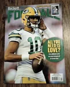 Jordan Love Beckett Juli 2023 Football Card Price Guide Hobby Magazin #390 - Bild 1 von 2