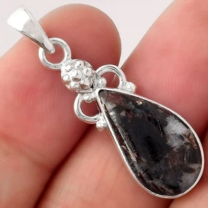 Natural Astrophyllite - Russia 925 Sterling Silver Pendant Jewelry P-1220 - Picture 1 of 5
