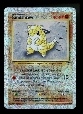 #2 Sandshrew 91/110 Legendary Collection 2002 Reverse Holo Pokémon Card TCG - Image 1 of 4