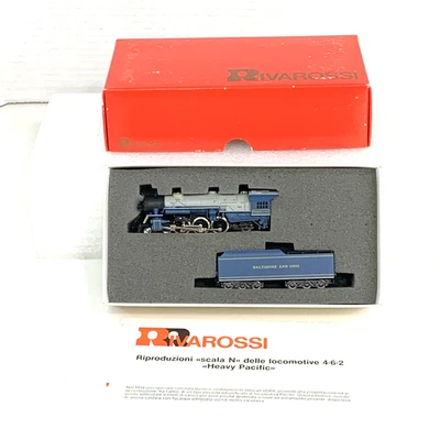Rivarossi 9270 N Scale B&O  4-6-2 "Heavy Pacific" Steam Loco & Tender (Read) - Image 1 of 4