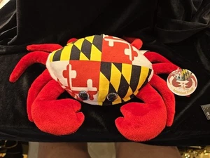 Maryland Staatsflagge Krabbe Plüschtier Stofftier "Flaggy Crab" Spielzeug 13 Zoll Neu mit Etikett - Bild 1 von 5