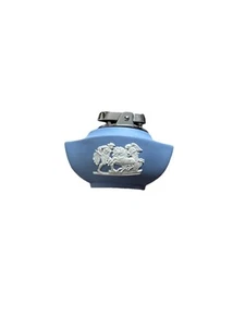 Wedgwood Jasperware Table Lighter Vintage Blue Great Condition One Tiny Mark !! - Picture 1 of 24