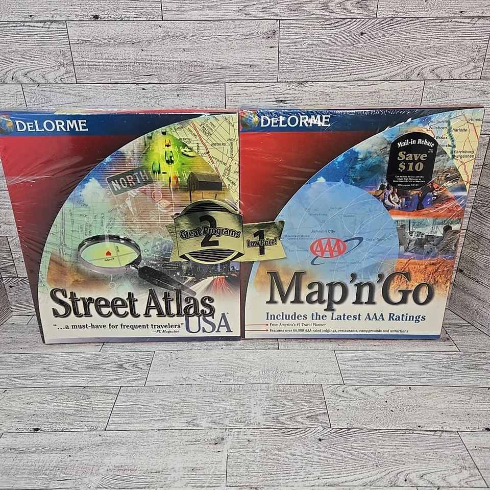 DELORME Street Atlas USA Version 8.0 / Map 'n' Go CD-Rom Atlas 2000 NEW - Image 1 of 4