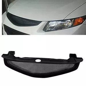 Malla de rejilla de parachoques delantero para Honda Civic 9,5 2 puertas 2012-2013 fibra de vidrio mate - Imagen 1 de 8