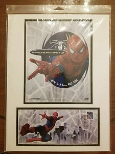 USPS MARVEL COMICS SPIDER-MAN 3 RULES COVER AND STAMP ART NEW RARE OOP - Picture 1 of 2