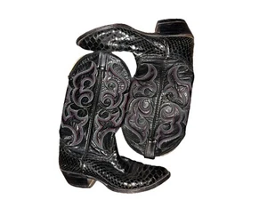 Vintage Nocona Python Skin Boot - Picture 1 of 7