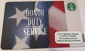Neu 🇺🇸Veterans Day Starbucks Geschenkkarten Ehre, Pflicht & Service. Kostenloser Versand. - Bild 1 von 1