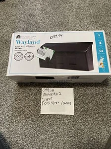 Architectural Mailboxes 2689B-10 Wayland Wall-Mounted Mailbox, Steel, Black 089 - Picture 1 of 11