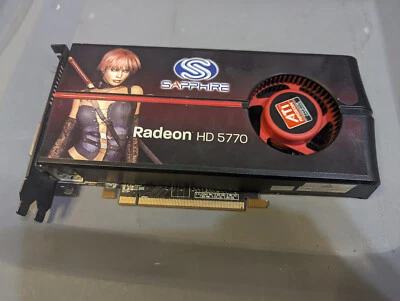 Sapphire Technology ATI Radeon HD 5770 1002833L 1 GB GDDR5 GPU - Cover Broken - Image 1 of 4