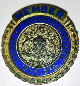 RARE BROCHE INSIGNE MEMBRE HONORABLE 1975-76 PENNSYLVANIE CHAMBRE DES REPRÉSENTANTS - Photo 1/2