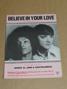 Bernie St. John & Bartholemew - Believe In Your Love sheet music - Picture 1 of 1