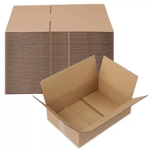 50 pz scatole di cartone 14" x 10" x 4" imballaggio spedizioni cartoni ondulati - Foto 1 di 10