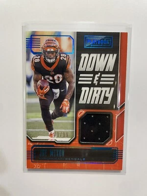 JOE MIXON 2020 Panini Playbook Down and Dirty Relics Platinum #DD-JM /99 - Image 1 of 2