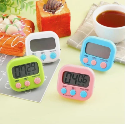 Large LCD Digital Kitchen Cooking Timer Big Loud Alarm Magnetic Backing Stand - Изображение 1 из 4