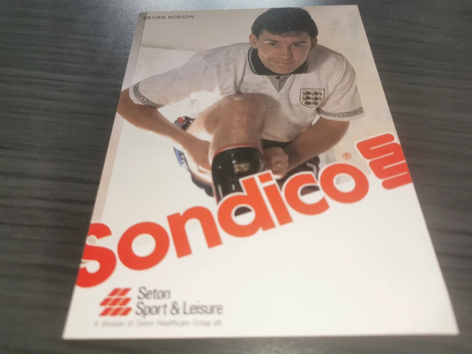 Bryan Robson未签名英格兰亲笔签名卡 — 第 1/1 张图片