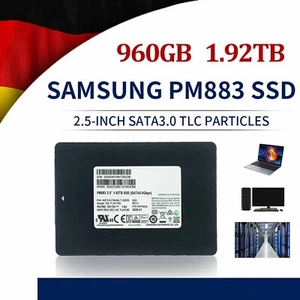 Lote de unidades de estado sólido SSD empresariales Samsung PM883 1,92 TB 960 GB SATA III 2,5 pulgadas - Imagen 1 de 6