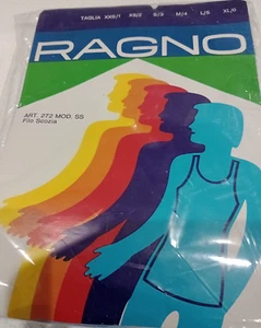 Italienische Herren-Baumwollweste ärmellos Unterwäsche RAGNO Small 32 blau schottische Lisle - Bild 1 von 5