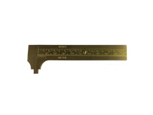 Proops Brass 4" Vernier Caliper Measuring Gauge inches & mm Scale Size D8073 - Picture 1 of 2