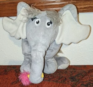 Dr. Seuss Horton Hears A Who Plush Elephant Gray 12 Inches Tall Stuffed Animal - Picture 1 of 5