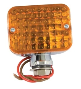 Compact Amber Turn Signal – Chrome Bullet Light – Fits VW Buggy / Rod / Off- - Picture 1 of 2