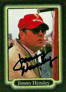 Jimmy Hensley signed 1990 MAXX #125 trading card NASCAR 1992 ROY - Picture 1 of 1