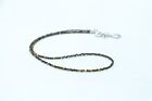 Natural Yellow Tiger's Eye 2.00 MM Faceted  Gemstone Beads 16 Inches Necklace