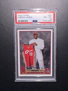 2003-04 LeBron James RC Rookie PSA 8.5 Cavaliers Topps 221 Presents Strong