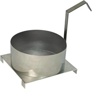 6" Funnel Cake Mold Ring with Base Plate, 6 Inches, Stainless Steel,40520 - Picture 1 of 3